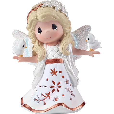 Precious Moments Resin Figurine In His Perfect Peace And Love Led