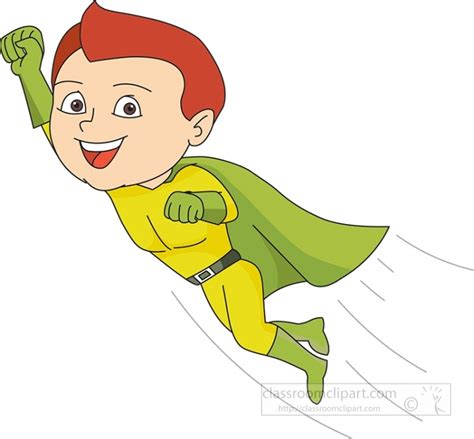 Dynamic Flying Superhero Clipart Collection For Your Creative Projects