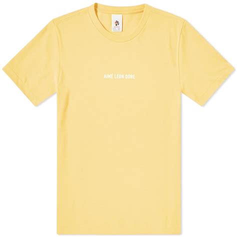 Aimé Leon Dore Logo Tee Yellow End