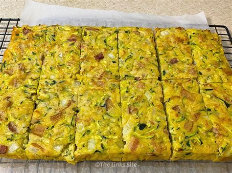 Zucchini Slice Recipe Zucchini Bacon And Cheese Heaven The Links