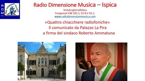 R D M QUATTRO CHIACCHIERE RADIFONICHE CON PALAZZO LA PIRA IL