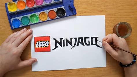 How to draw the Lego Ninjago logo - YouTube