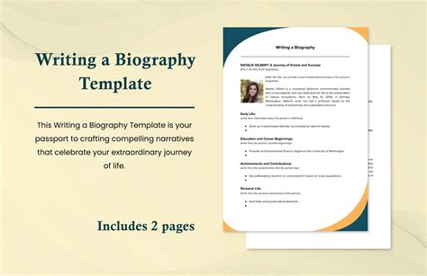 Biography Outline Templates Pdf Doc