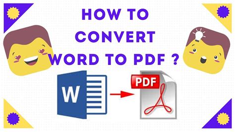 How To Convert Word To PDF YouTube