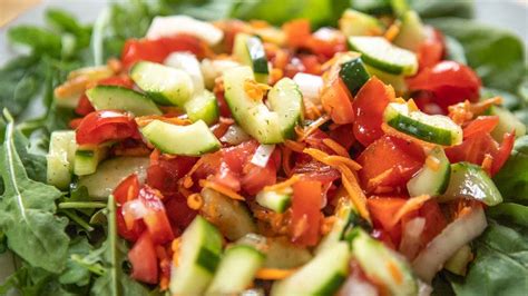 Cucumber Tomato Onion Carrot Salad Youtube