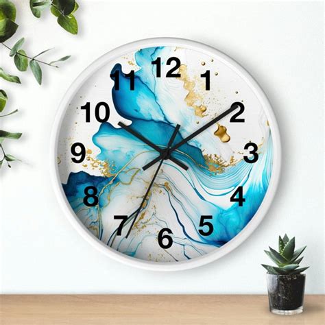 Ink Wall Clock Etsy