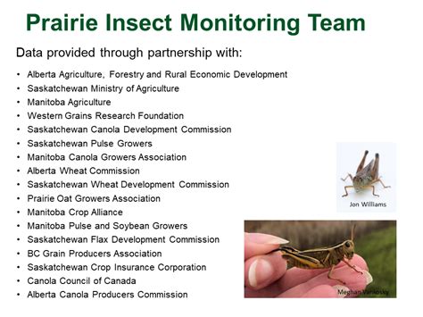 Preseason Prairie Pest Monitoring Network