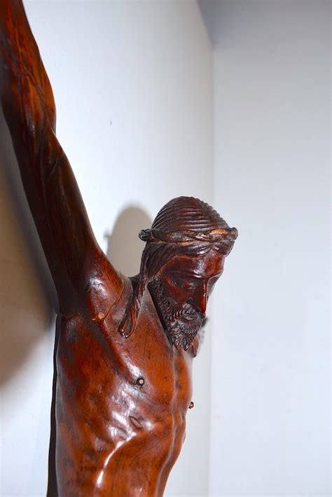 Proantic Christ En Bois Sculpt De Buis Xviii Me Si Cle Ref