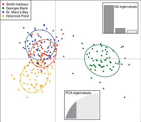 Discriminant Analysis Of Principal Components Dapc Scatterplot Of