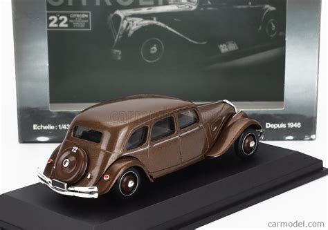 Norev Scale Citroen Traction Cv Familiare Brown Met