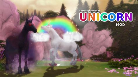 Unicorn Mod | SpinningPlumbobs | Sims 4 pets, Sims pets, Sims packs