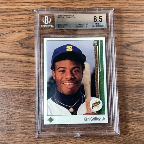 Upper Deck Ken Griffey Jr Rookie Card Bgs Beckett Graded Ebay