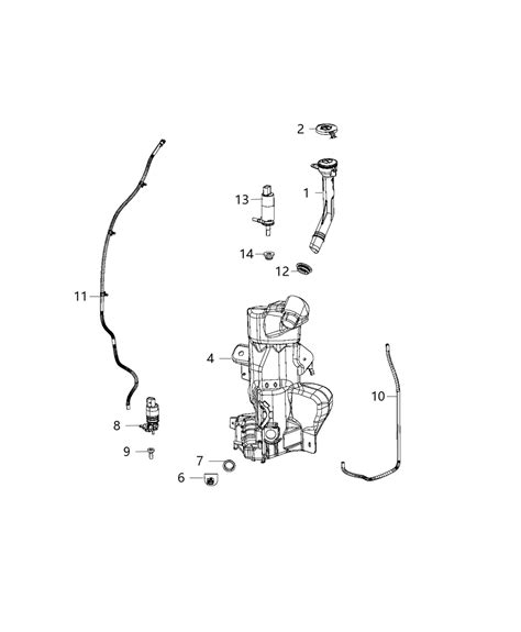 68321436AA Genuine Mopar GROMMET Washer Reservoir