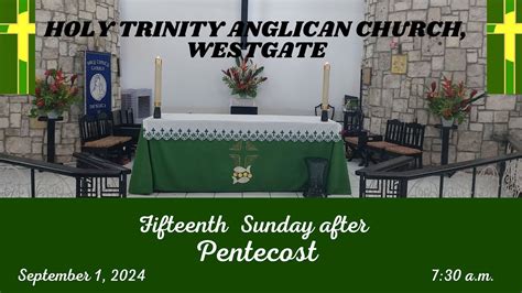 FIFTEENTH SUNDAY AFTER PENTECOST YouTube