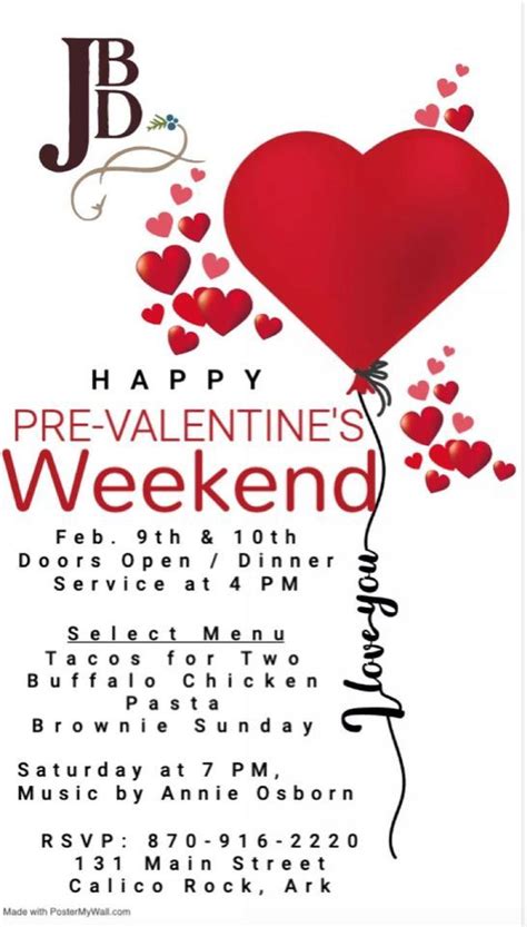 Pre Valentines Day Weekend Season Opening 131 Main Street Calico