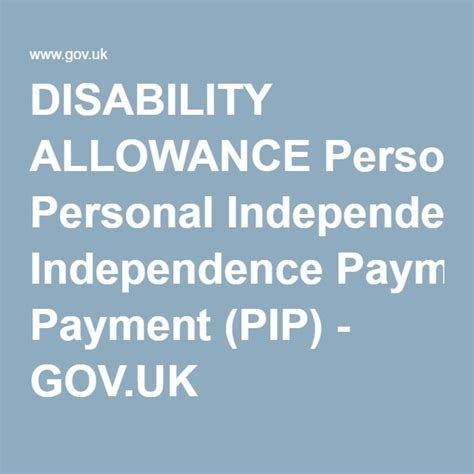 Personal Independence Payment Pip Govuk Independence Pipping