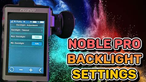 Flysky Noble Pro V3 Firmware Backlight Settings YouTube