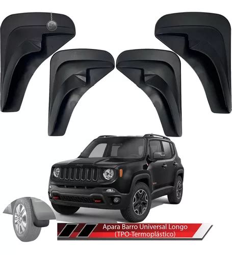 Apara Barro Tgpoli Longo Universal Jeep Renegade Kit 4 Peças Frete grátis