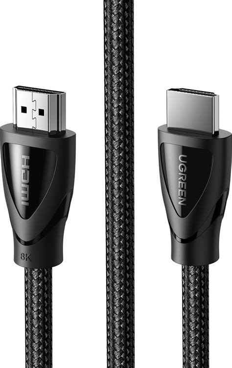 Ugreen Hdmi 8k Ultra High Speed Cable Male To Male With Braided 1 Meter Length Support 3d And