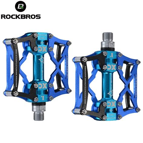 ROCKBROS MTB Cycling Bike Pedals Platform Pedals Magnesium Outdoor Sports Multi color Mountain ...