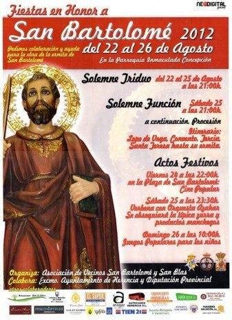 Fiestas en honor a San Bartolomé 2012