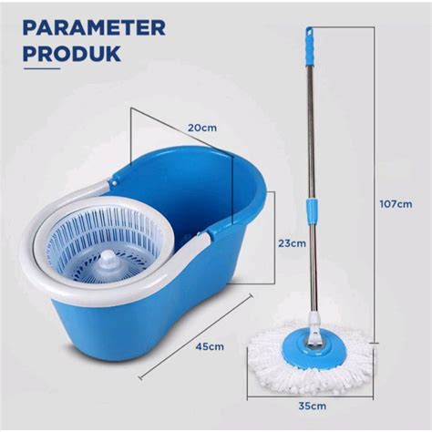 Jual Alat Pel Spin Mop 360 Alat Pembersih Lantai Shopee Indonesia