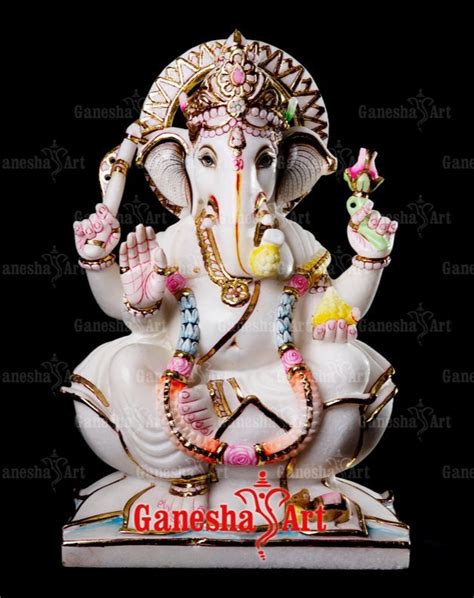 White Marble Ganesha Statue GN 3022 Size 1 Feet To 6 Feet At Rs 25000