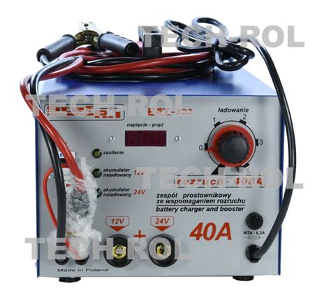 AK10 125 Prostownik z rozruchem 12V 24V 40A do ładowania