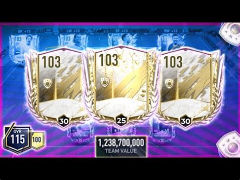 1 2 BILLION 115 OVR TEAM UPGRADE NEW PRIME ICON ROAD 2 PRIME ICON