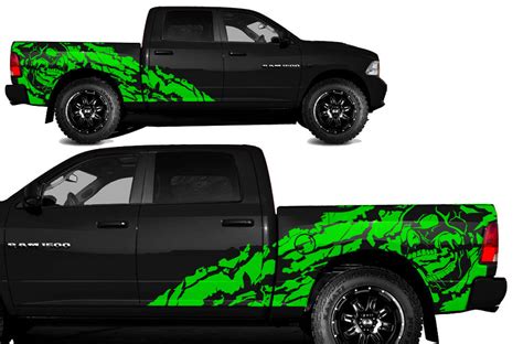 Dodge Ram 1500/2500 (2009-2018) 5.7 BED Custom Vinyl Decal Kit - NIGHT ...