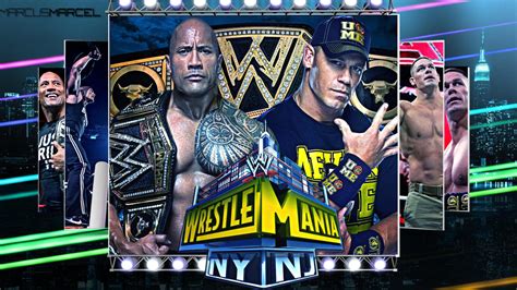 WWE WrestleMania 29 - The Rock vs. John Cena by MarcusMarcel on DeviantArt