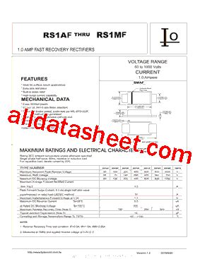 RS1MF Datasheet PDF Bytesonic Electronics Co Ltd