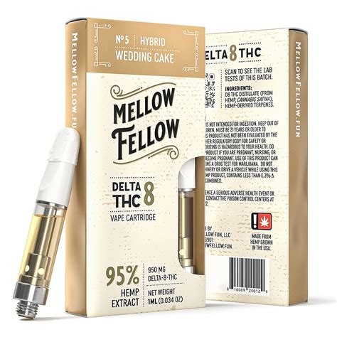 Mellow Fellow Wedding Cake Hybrid Delta 8 Vape Cartridge Leafly