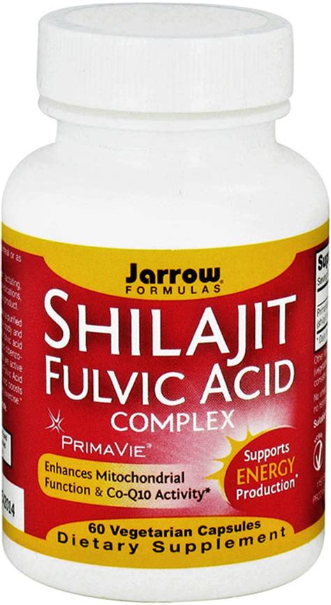 Jarrow Formulas Shilajit Fulvic Acid Complex 250 Mg 60 Capsules