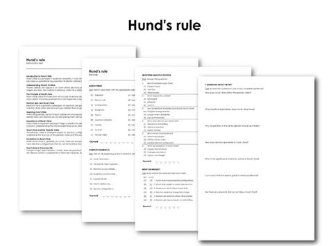 Hund's rule (Infotext and Exercises) | Teaching Resources