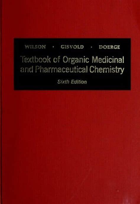 Textbook Of Organic Medicinal And Pharmaceutical Chemistry By Ole