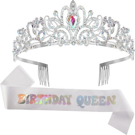 Amazon JunyRuny Birthday Decorations For Women Iridescent Birthday