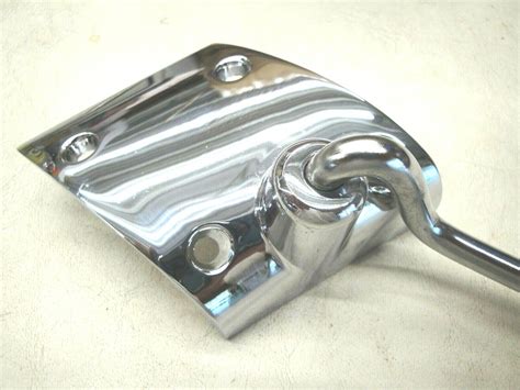 1963 63 FORD CONVERTIBLE CHROME SUNVISOR BRACKETS GALAXIE FULL SIZE NEW