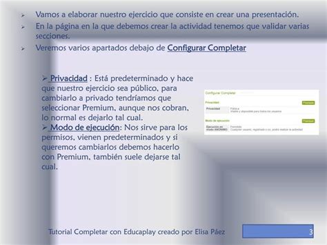 Tutorial Crear Ejercicios De Completar Con Educaplay Ppt