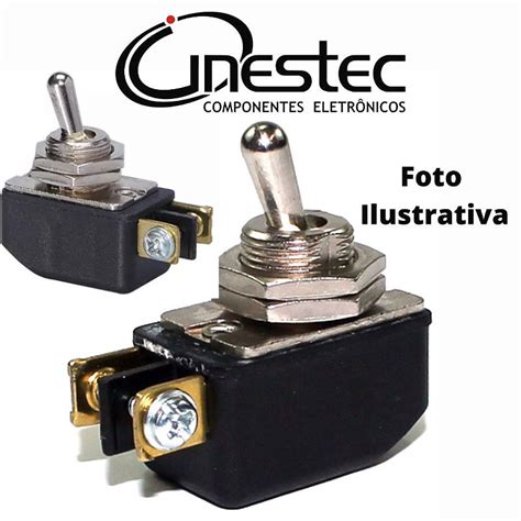 CHAVE ALAVANCA METALICA MG 2P 2T 6A CS 301D MB1P1 Cinestec