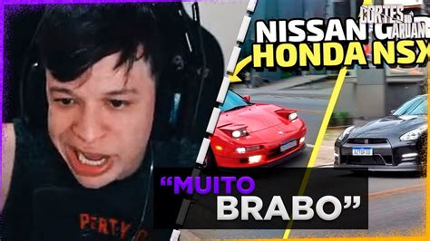 ARUAN REAGE A NISSAN GTR E NSX RONCO PERFEITO NA AVENIDA EUROPA