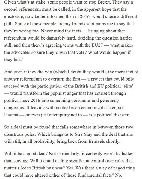 James Kirkup On Twitter No Deal Would Be An Economic Disaster No