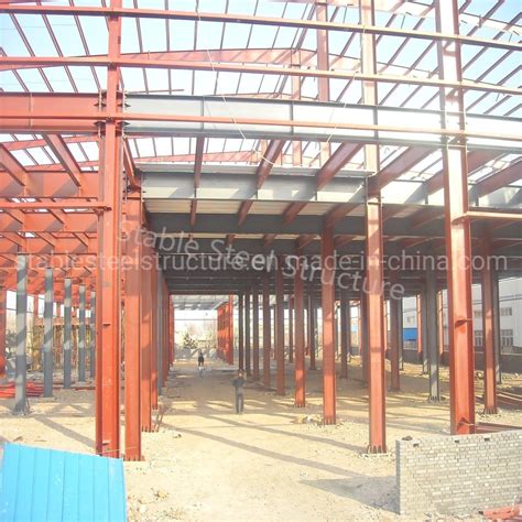 Large Span Prefabricated Light Steel Frame Structure Warehouse Metal