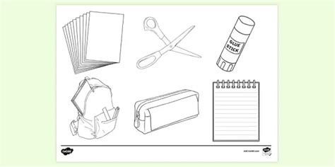 Classroom Objects Coloring Pages