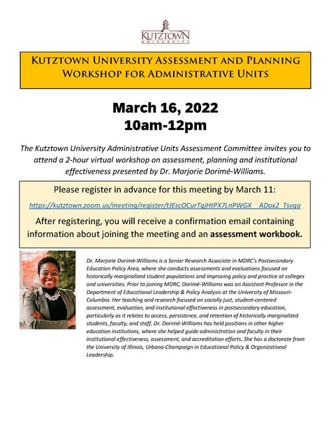 Assessment Planning Workshop 031622 Kutztown University