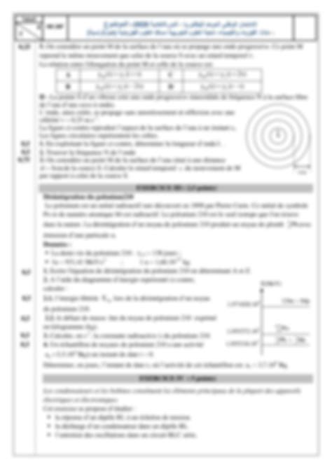 SOLUTION Examens Nationaux De Physique Chimie 2 Bac Science Physique