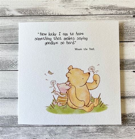 Winnie The Pooh Classic Sentiment Card Sorry Youre Etsy Uk