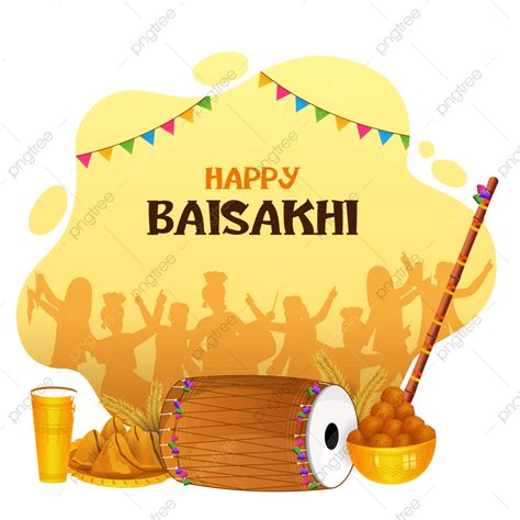 Happy People Celebrating Vector Png Images Happy Vaisakhi Punjabi