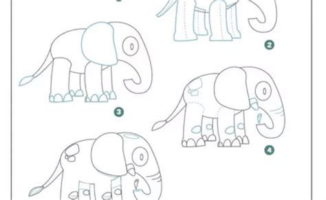 Dessin Elephant Facile Comment Dessiner Un Elephant Etape Par Etape