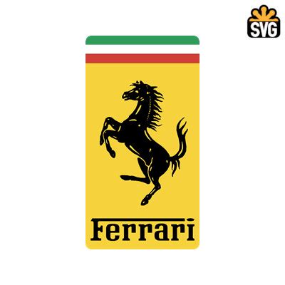 Ferrari Logo SVG Digital Download, Ferrari Logo SVG Vector Download ...